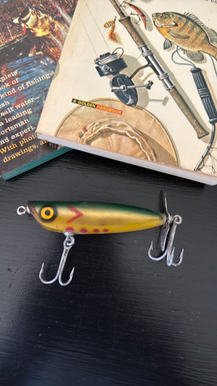 antique dalton special fishing lure price Vintage Barracuda Dalton Special Fishing Lure ($30) from @blue_herondesigns